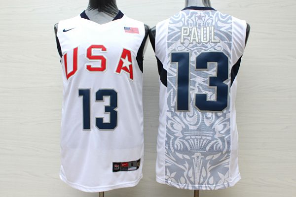 Men USA #13 Paul White Stitched Nike NBA Jersey->boston celtics->NBA Jersey